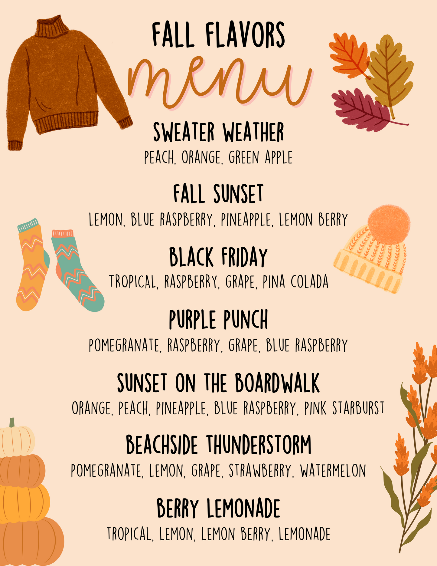 Fall Flavors